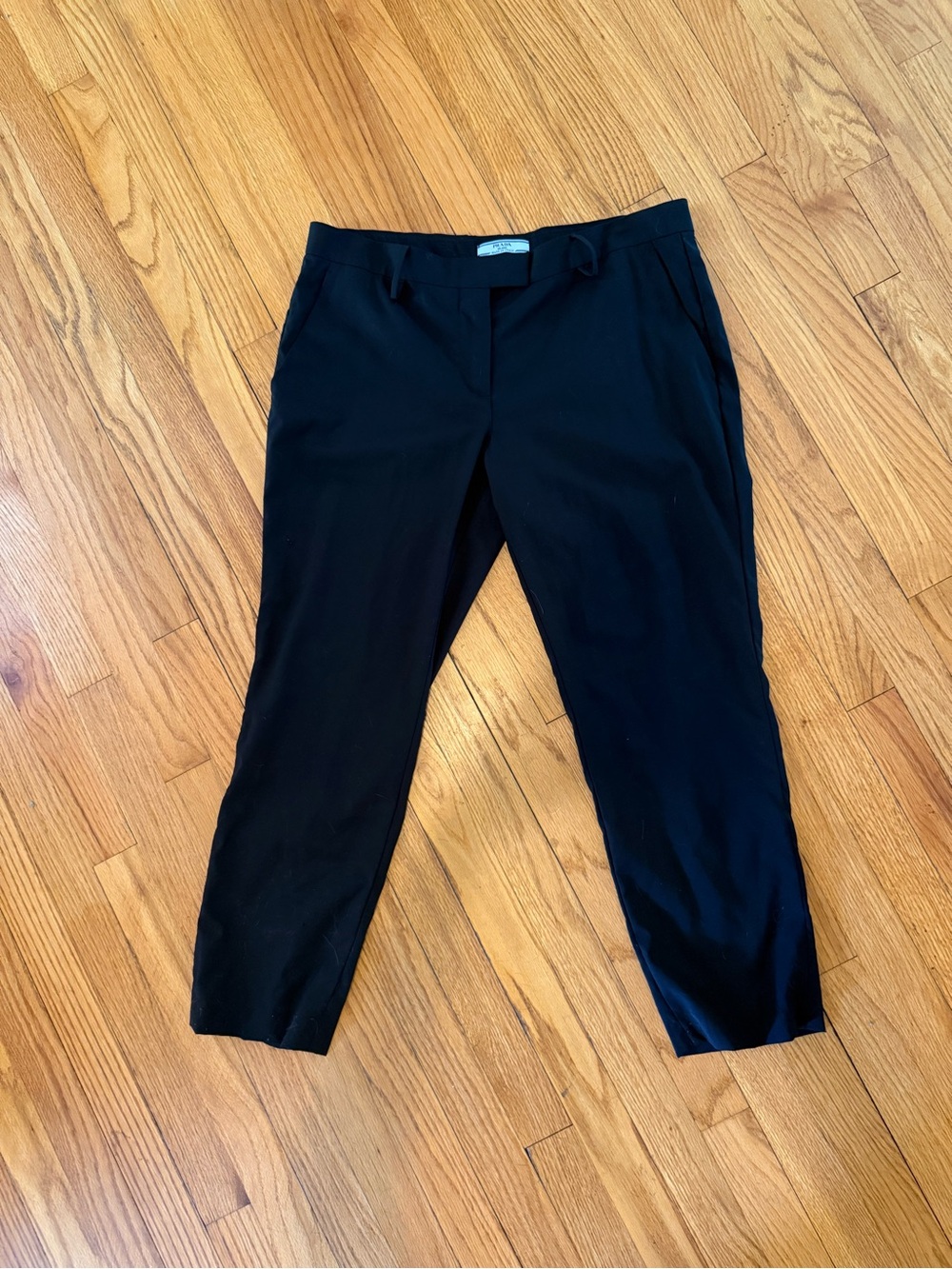 Prada Women’s Black Cropped Dress Trousers